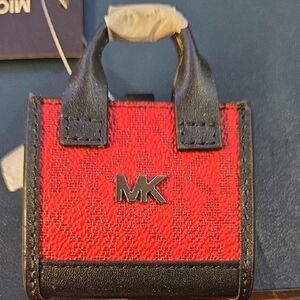 Michael Kors Red and Black Mini Wallet